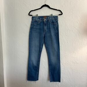 MOTHER Dazzler Ankle Fray Jeans Mid Rise Medium Wash Sz 27 Made in USA Capsule